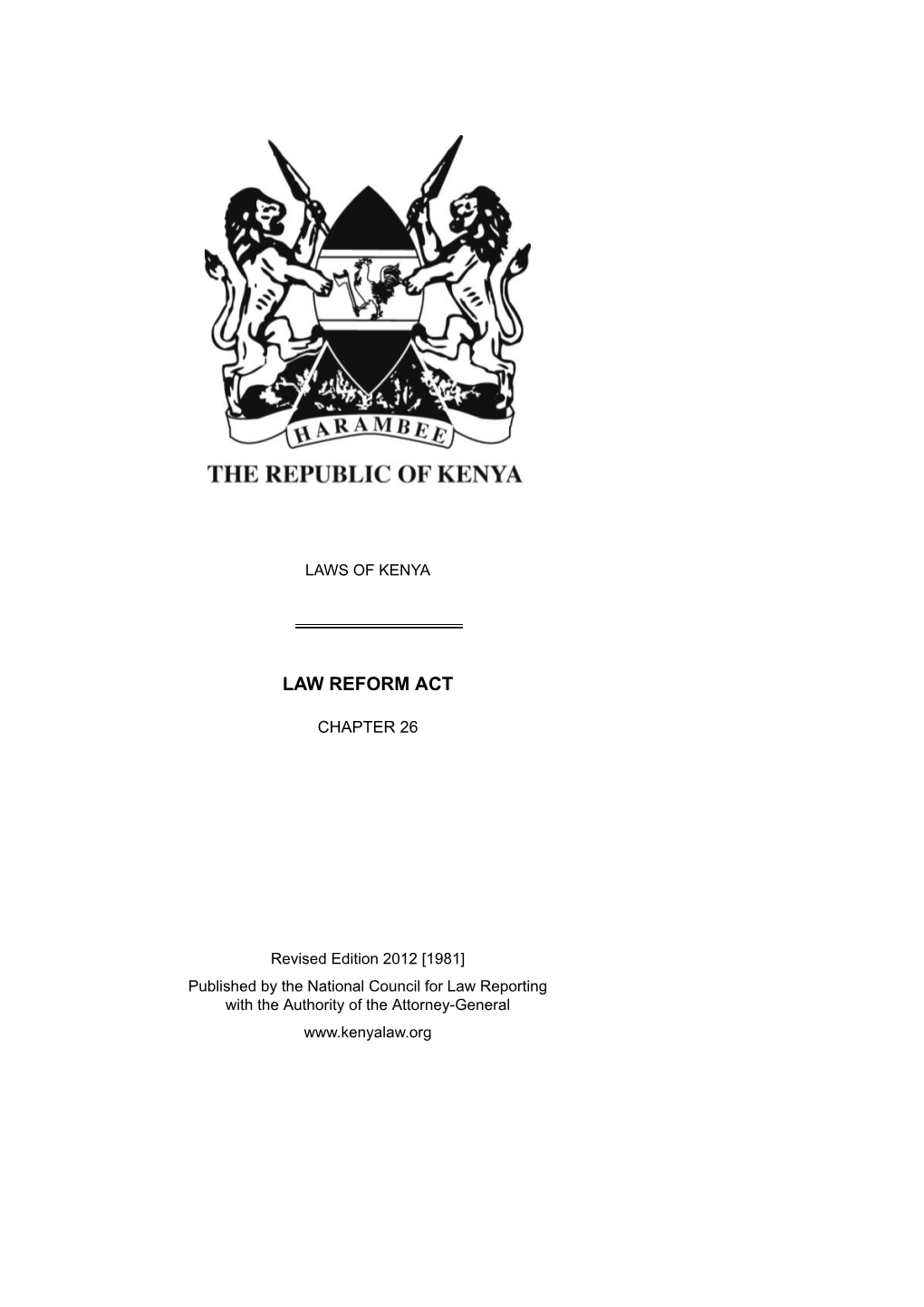 Law Reform Act