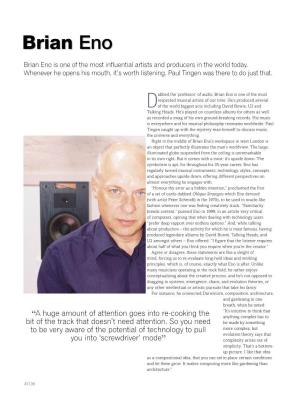 Brian Eno Issue 42