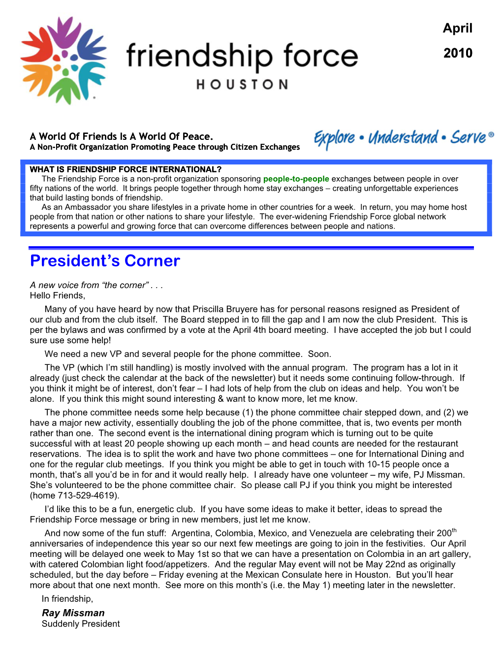 2010-04 Newsletter