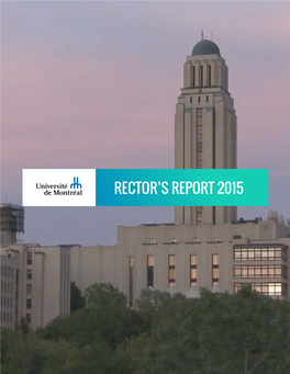 Rector's Report 2015