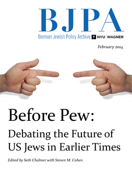 Debating the Future of US Jews in Earlier Times