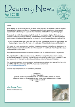 Deanery News April 2018 Your Bi-Monthly Newsletter