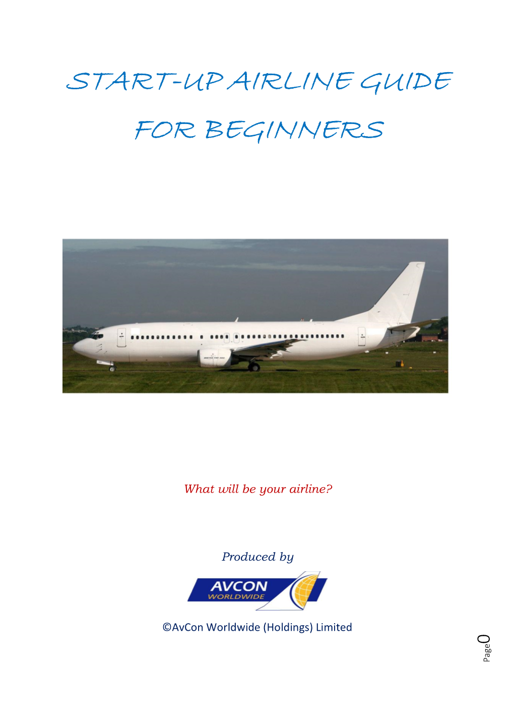 Start-Up Airline Guide for Beginners