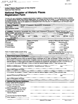 National Register of Historic Places Registration Form