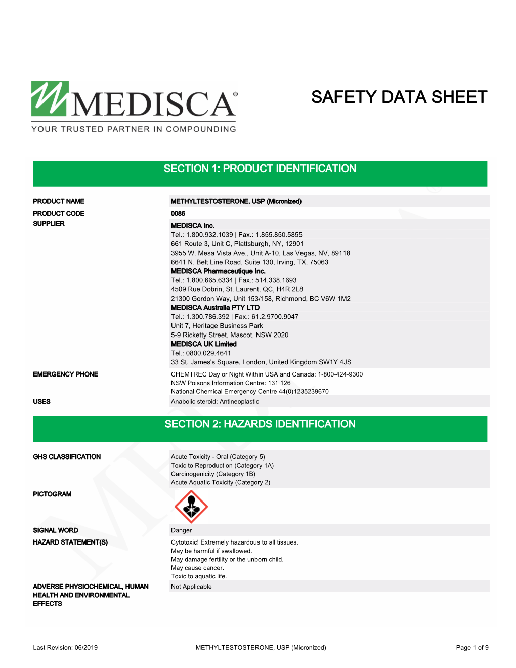 Safety Data Sheet