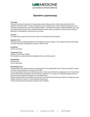 Operative Laparoscopy