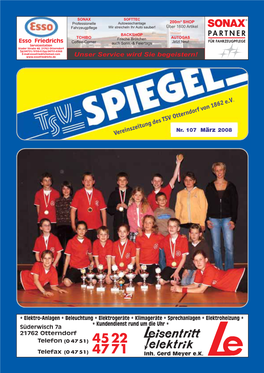 TSV-Spiegel – Mitteilungsblatt Des 2008