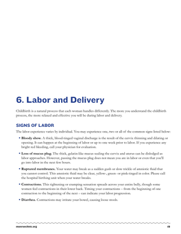 6. Labor and Delivery