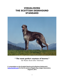 Visualising the Scottish Deerhound Standard