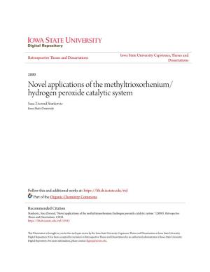 Novel Applications of the Methyltrioxorhenium/Hydrogen Peroxide Catalytic System " (2000)