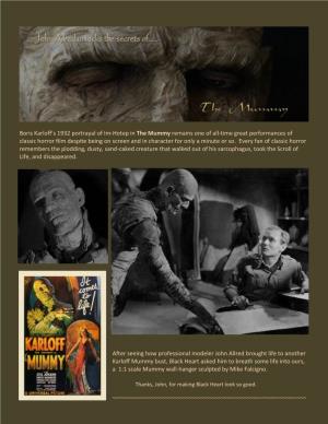 Boris Karloff's 1932 Portrayal of Im-Hotep in the Mummy Remains