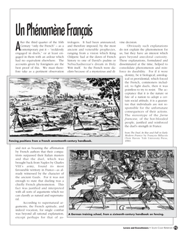 Un Phénomène Français Fter the Third Quarter of the 16Th Trologers