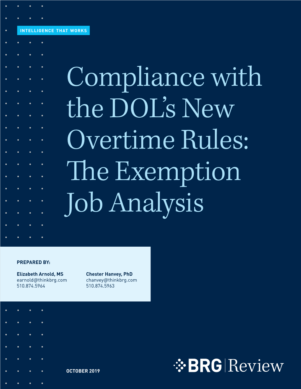 Compliance with the DOL's New Overtime Rules: the Exemption Job