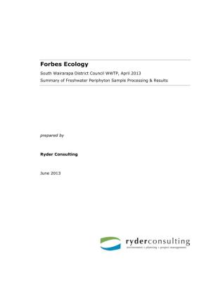 Forbes Ecology