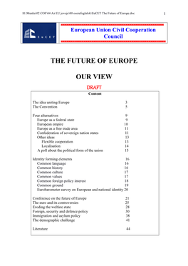 Eucet the Future of Europe.Pdf