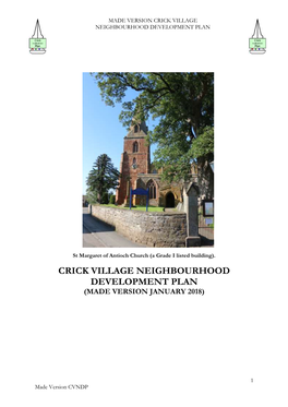 Crick Village Neighbourhood Development Plan