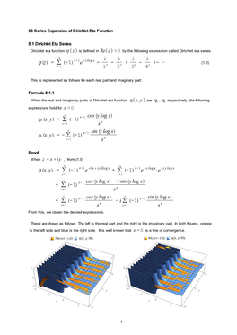 Series Expansion of Dirichlet Eta Function