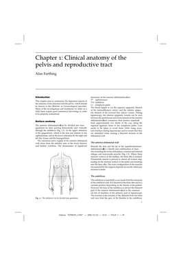 Chapter 1: Clinical Anatomy of the Pelvis and Reproductive Tract