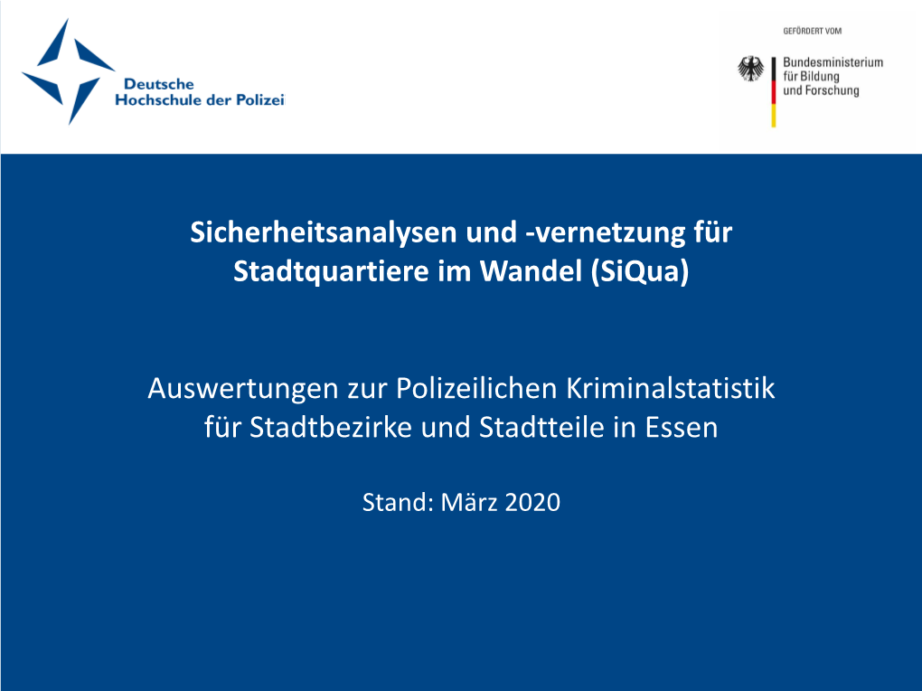 (Siqua) Auswertungen Zur Polizeilichen Kriminalstatistik