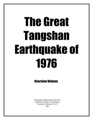 Tangshan Earthquake of 1976
