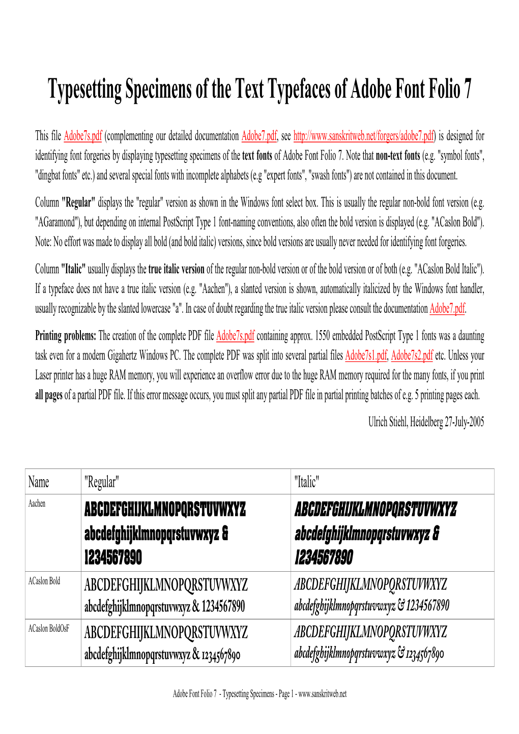 Adobe Font Folio 7