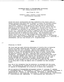 Preliminary Report on Conospermum (Proteaceae)