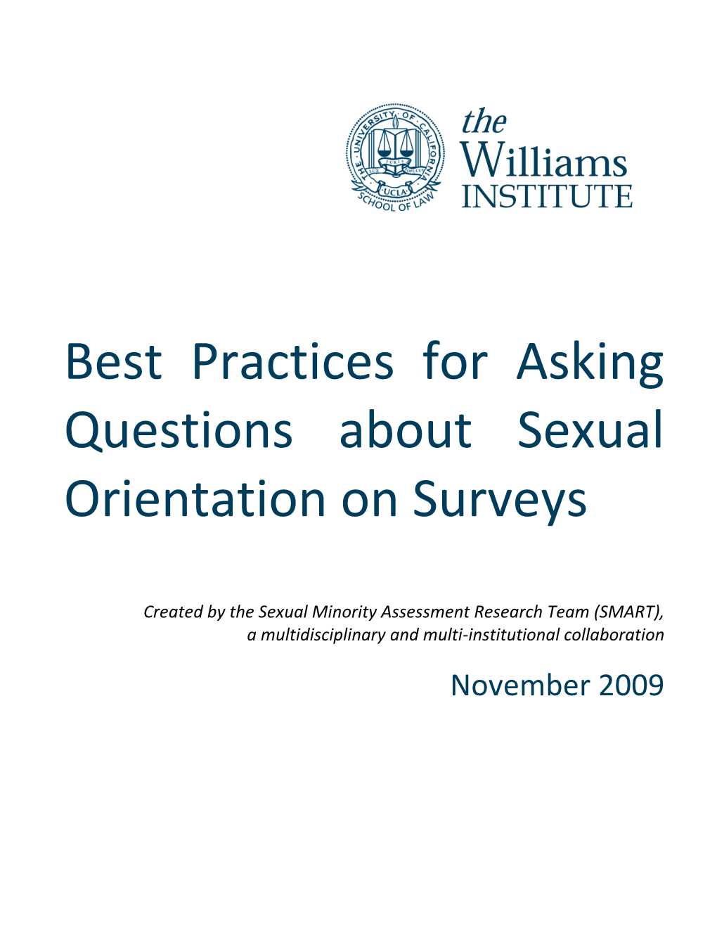 Best Practices for Asking Questions About Sexual Orientation on Surveys