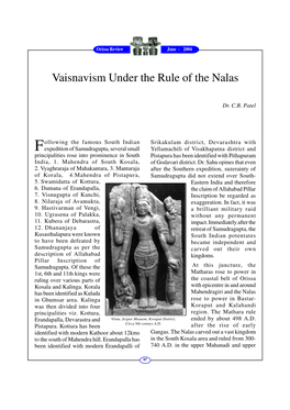 Vaisnavism Under the Rule of the Nalas