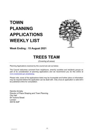 TREES TEAM (Covering All Areas)