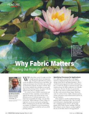Why Fabric Matters Finding the Right Fit of Fabric and Technology