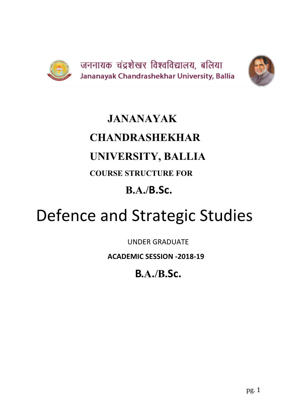 Defence and Strategic Studies
