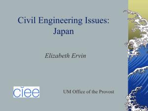 Civil Engineering Issues: Japan
