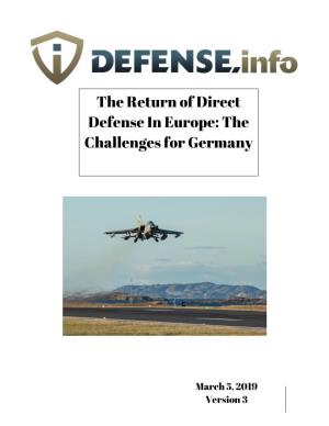 Germany and Direct Defense V3