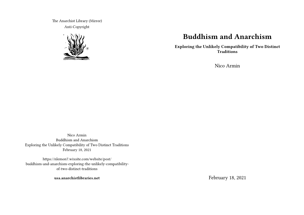 Buddhism and Anarchism Exploring the Unlikely Compatibility of Two Distinct Traditions