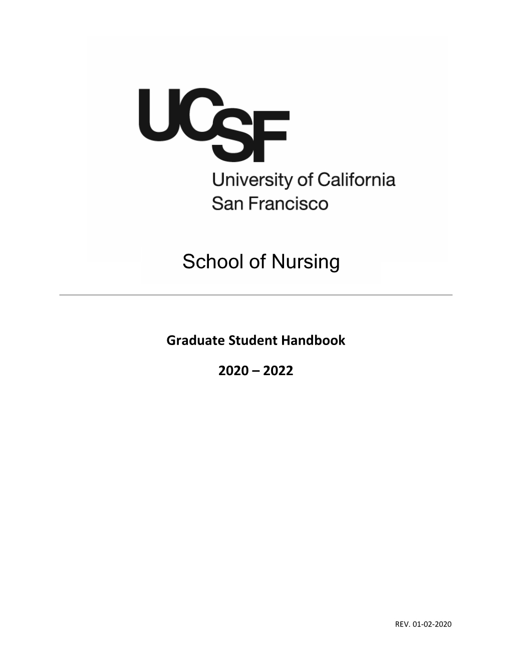 Graduate Student Handbook 2020 – 2022
