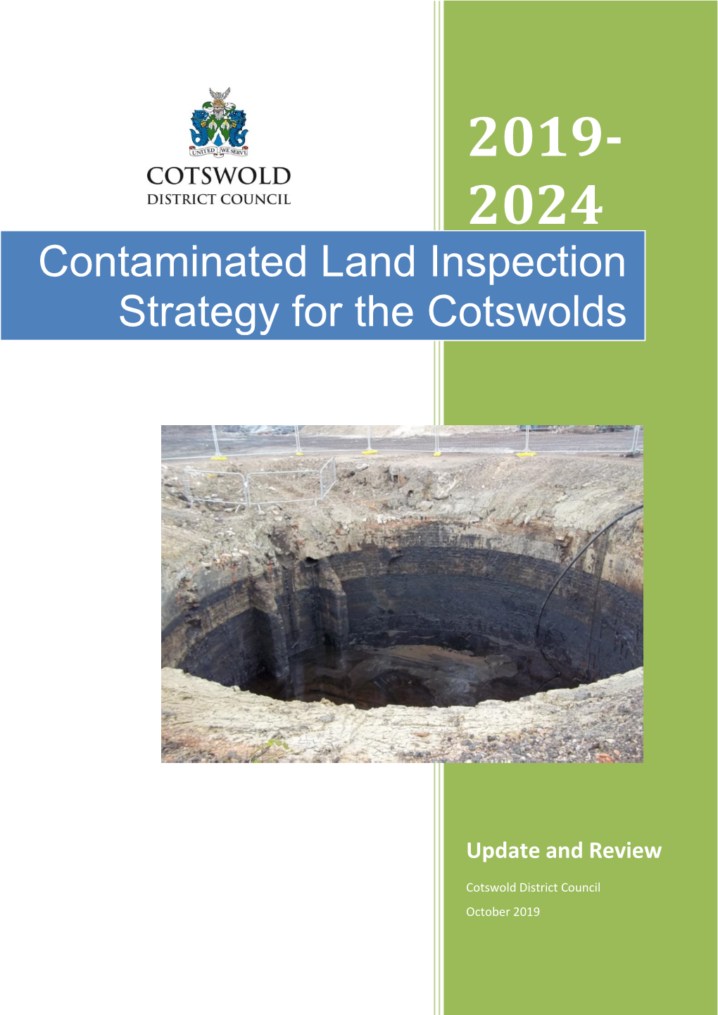 Contaminated Land Inspection Strategy for the Cotswolds