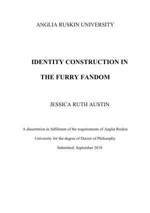 Identity Construction in the Furry Fandom
