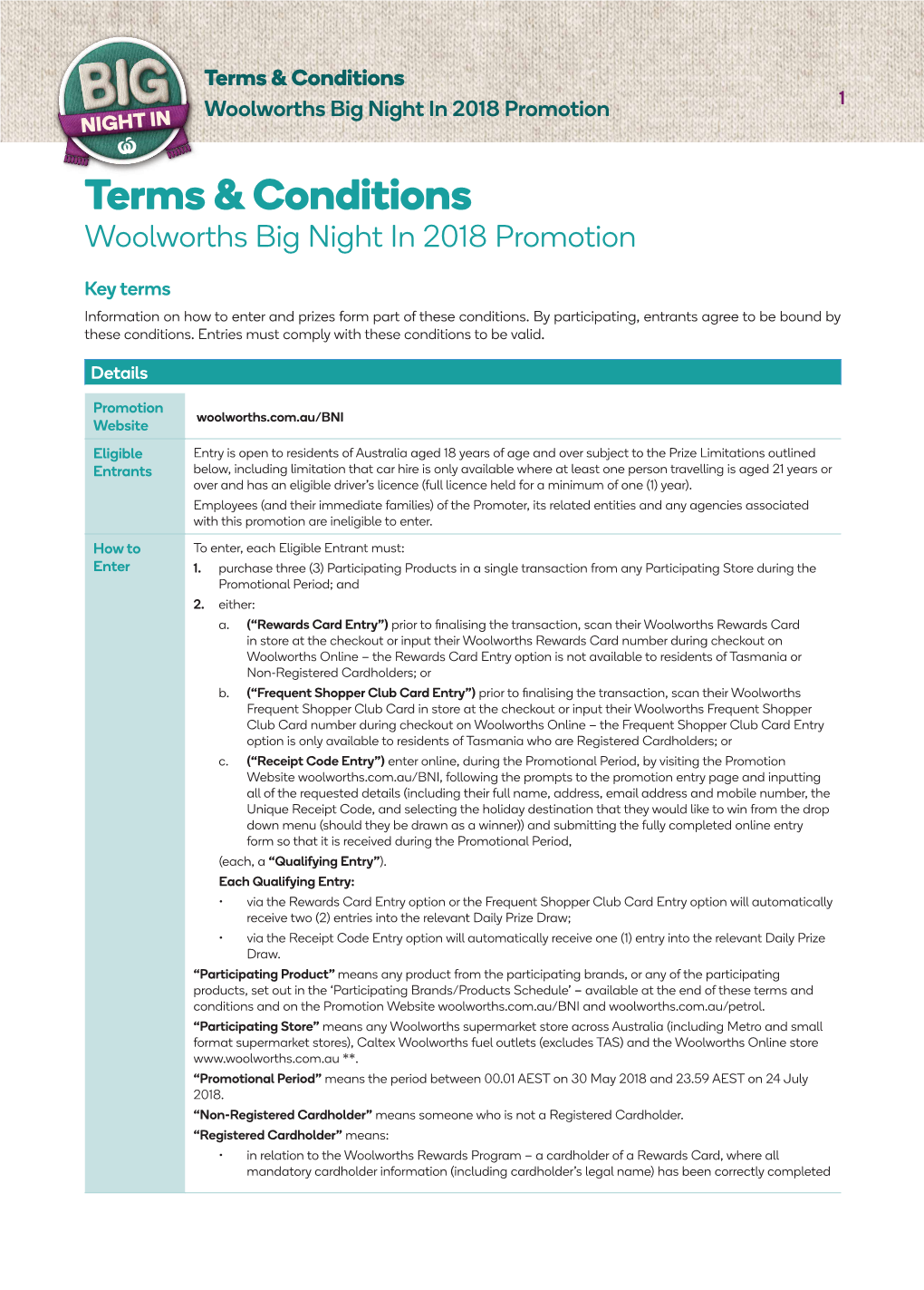 Terms & Conditions