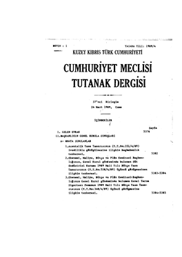 Cumhuriyet Meclisi Tutanak Dergisi