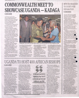 COMMO Rru MEET to SHOWCASE UGANDA- KADAGA
