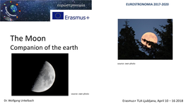 The Moon Companion of the Earth