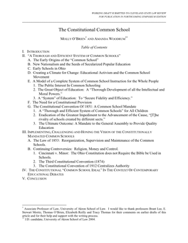 The Constitutional Common School