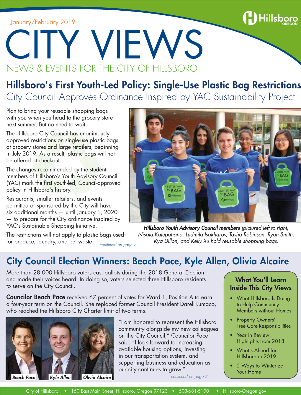 Single-Use Plastic Bag Restrictions City Council Approves Ordinance Inspired by YAC Sustainability Project
