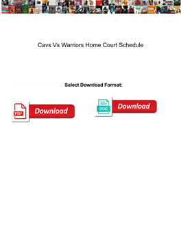 Cavs Vs Warriors Home Court Schedule