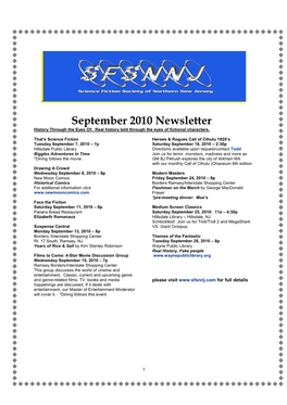 SFSNNJ Newsletterseptember2010