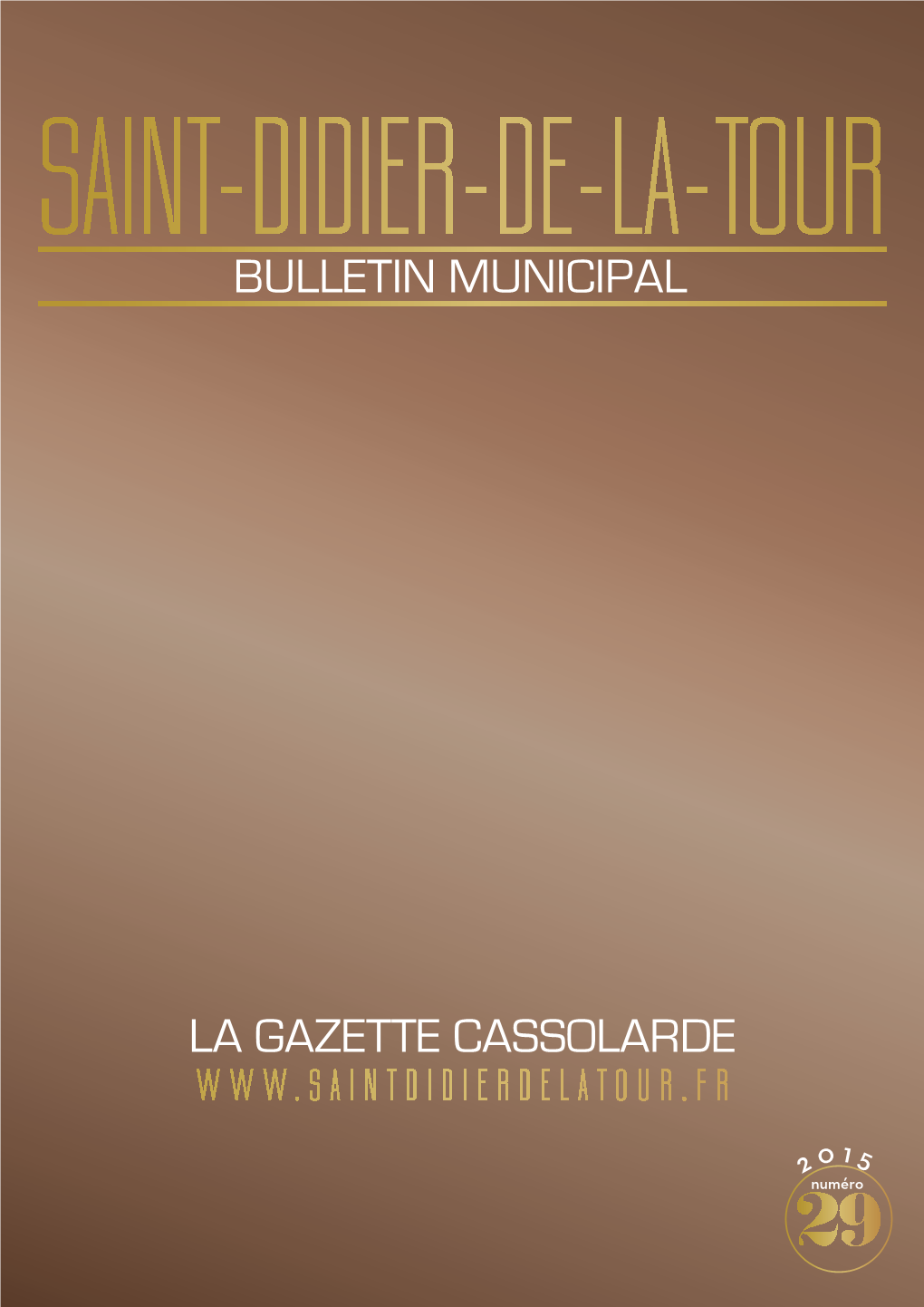 Bulletin Municipal La Gazette Cassolarde