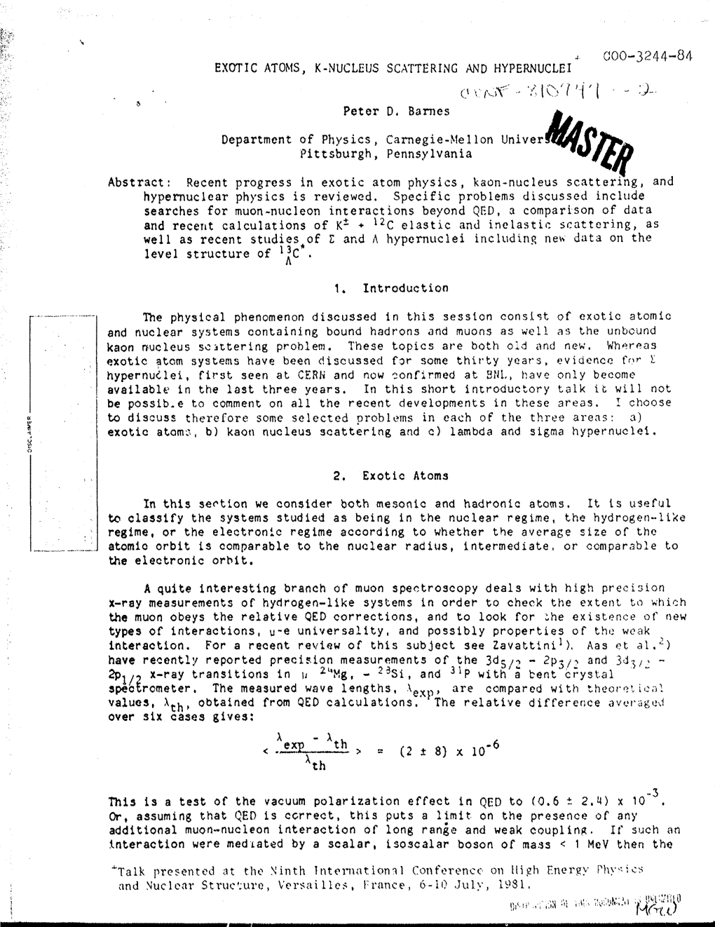 Exotic Atoms, K-Nucleus Scattering and Hypernuclei