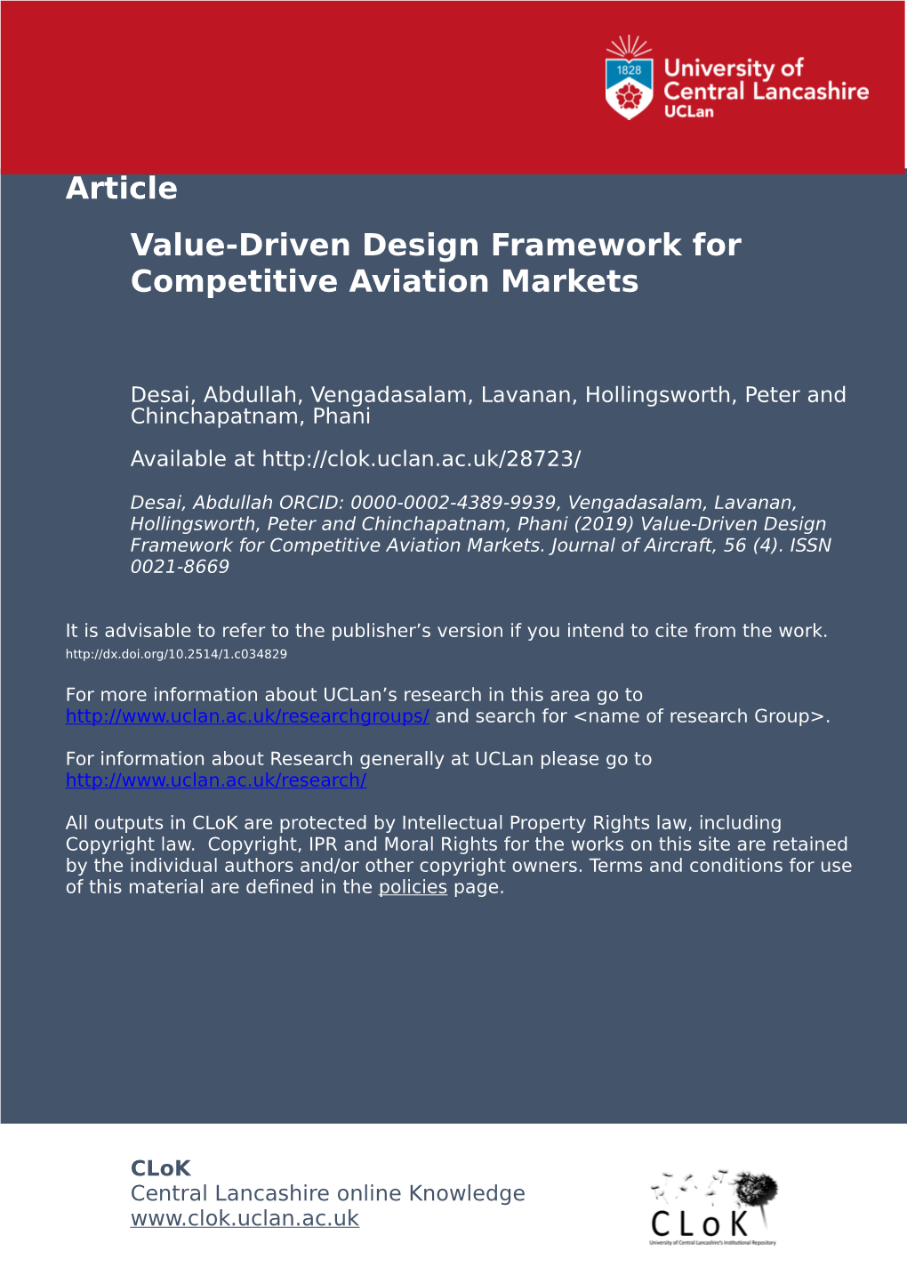 Value-Driven Design Framework for Competitive Aviation Markets