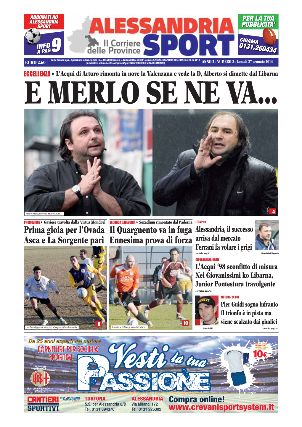 Alessandria Sport Del 27/01/2014