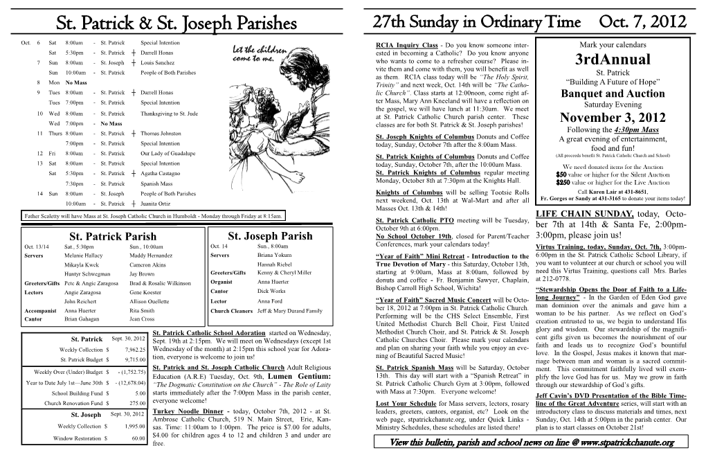 St. Patrick & St. Joseph Parishes